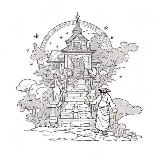 guiding tattoo design idea
