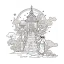 guiding tattoo design idea