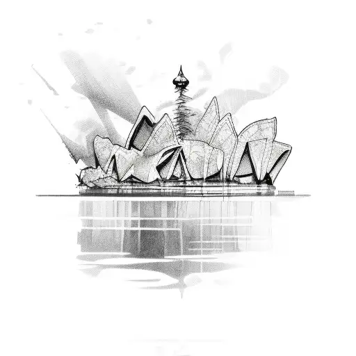 maple leaf and kangaroo  tattoo design idea