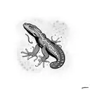 salamander  tattoo design idea