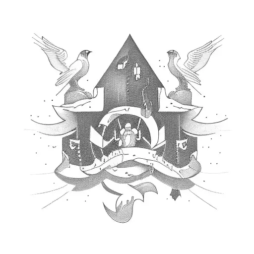 grandparants, family, social work, help each other, freedom, adventure  tattoo design idea