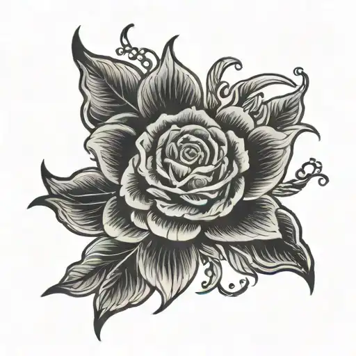 blackout sleeve tattoo design idea