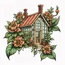 greenhouse tattoo design idea