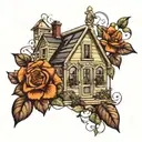greenhouse tattoo design idea