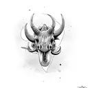 Triceratops tattoo design idea