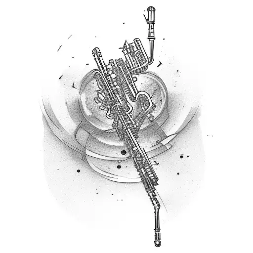 Clarinet tattoo design idea