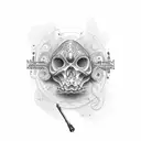 Clarinet tattoo design idea