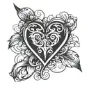 Divorce Symbol: Start the sleeve with a broken heart or shattered chain to symbolize the dissolution of your parents' ma tattoo design idea