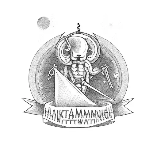 hangman tarot card tattoo design idea