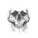skull forearm tattoo design idea
