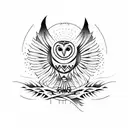barn owl knowledge representation tattoo design idea