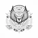 barn owl knowledge representation tattoo design idea