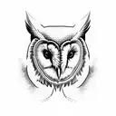 barn owl knowledge representation tattoo design idea
