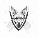 special Forces green berets k-9 tattoo design idea