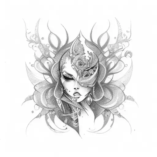 stiletto  tattoo design idea