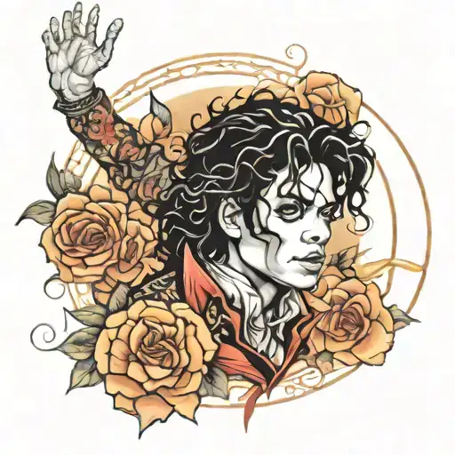 Michael Jackson series tattoo design idea
