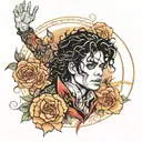 Michael Jackson series tattoo design idea