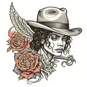 Michael Jackson series tattoo design idea