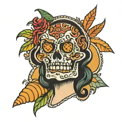 bread clip tattoo design idea