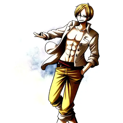 Sanji one piece tattoo design idea