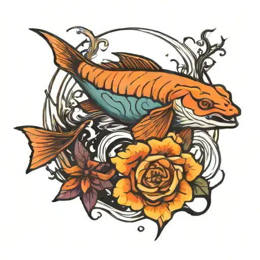 still waters run deep tattoo design idea