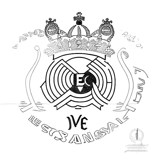 Madrid y Barcelona tattoo design idea