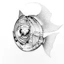 fisch tattoo design idea