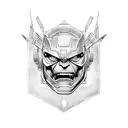  transformer with hulk tattoo design idea