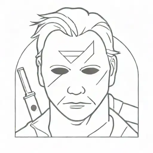 michael myers   tattoo design idea