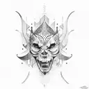 design based on overcoming bad thoughts, staying loyal to god and being stoic tattoo design idea