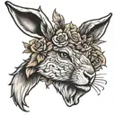 Jackalope tattoo design idea