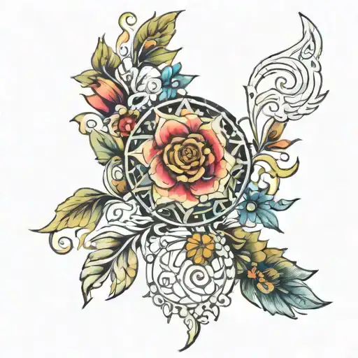 spain american traditional style tattoo design idea