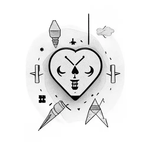 I want a mixed tattoo that combines travel, love, loner, laptop, money, depression, anxiety, karma, overthinking, artist tattoo design idea