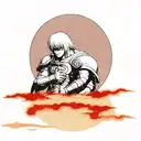 Griffith From Berserk Under The Red Sun tattoo design idea