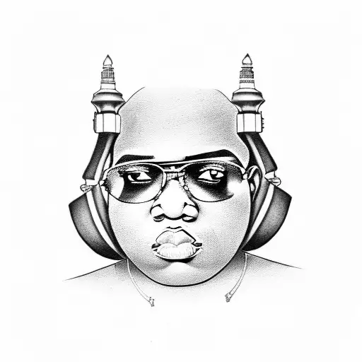 biggie smalls  tattoo design idea