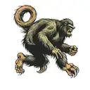 Bigfoot hunting  tattoo design idea