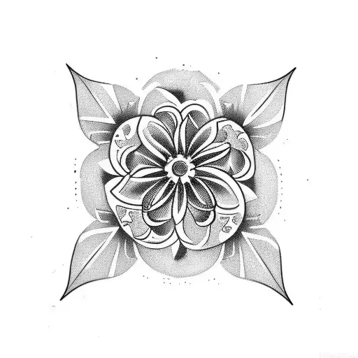 tattoo on the inner bicep with the name Bella with flowers around the inner bicep tattoo design idea