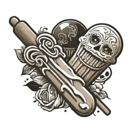 popsicle ice cream tattoo design idea