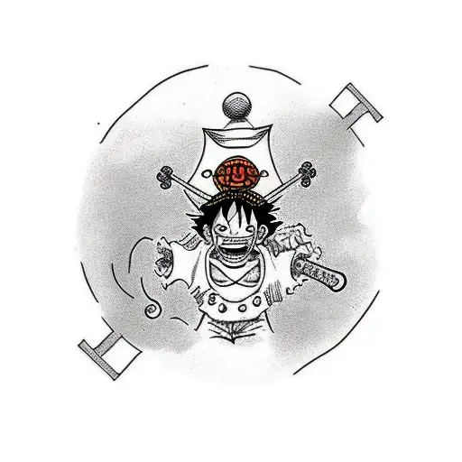 luffy tattoo design idea