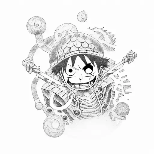 luffy tattoo design idea