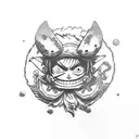 luffy tattoo design idea