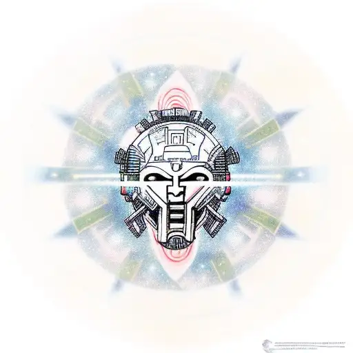 the transition from sparta warrior to space warrior, against the backdrop of the cosmos tattoo design idea