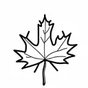 Maple Leaf tattoo design idea