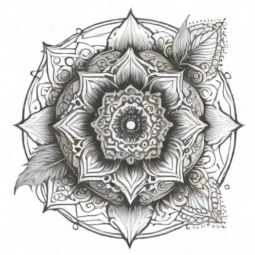 mandala geometric tattoo tattoo design idea