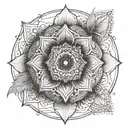 mandala geometric tattoo tattoo design idea