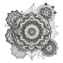 mandala geometric tattoo tattoo design idea