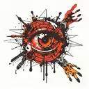 hand and eye of vecna tattoo design idea