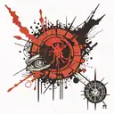 hand and eye of vecna tattoo design idea