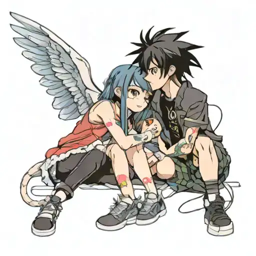 loser and lover tattoo design idea