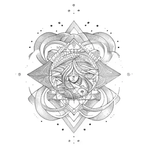 aquarius tattoo design idea